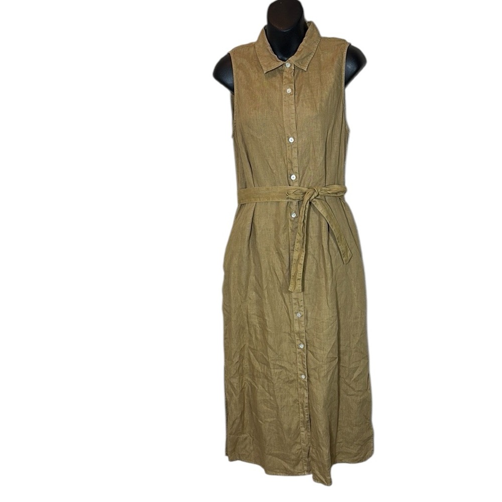 Faherty Tan Midi Dress - Picture 2 of 8